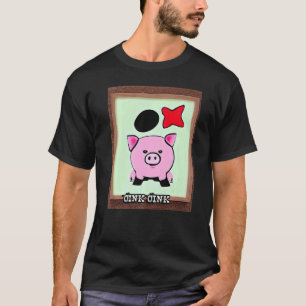 T-shirt Joli Cochon Piggie Rose rose 55