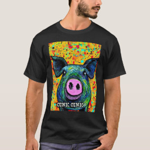T-shirt Joli Cochon Piggie Rose rose 56