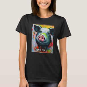 T-shirt Joli Cochon Piggie Rose rose 56