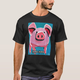 T-shirt Joli Cochon Piggie Rose rose 59
