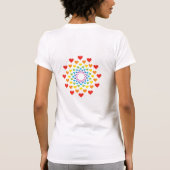 T-shirt Joli coeur coloré (Dos)