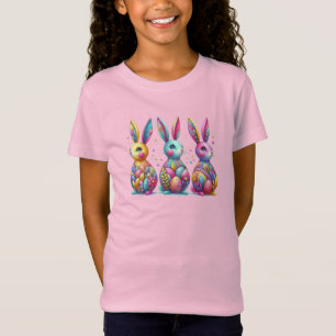 T-Shirt Joli, coloré 3 lapin de Pâques