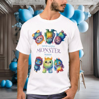 Joli Coloré Petits Monstres Anniversaire Papa