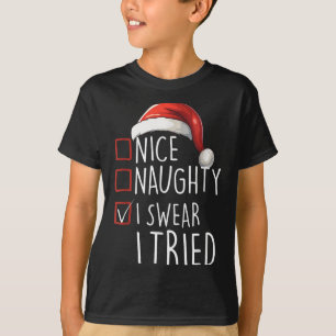 T-shirt Joli Coquin Je Jure Que J'ai Essayé Noël Père Noël