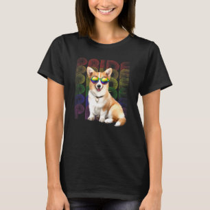 T-shirt Joli Corgi Drapeau Lgbt Fierté Gay Lesbienne Chien
