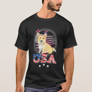 T-shirt Joli Corgi Gallois Chien Usa