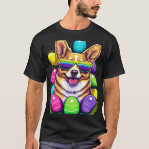 T-shirt Joli costume de Pâques pour chien Corgi de Pembrok