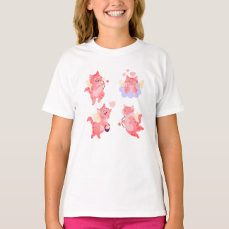 T-shirt Joli Cupidon Chat Mignon | Kit Romantique de la Sa