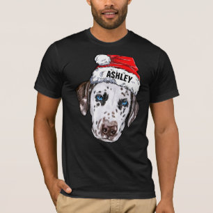 T-shirt Joli Dalmatien Casquette de Noël Chien Big