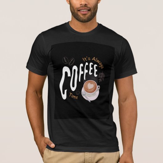T-shirt Joli design de tasse à café (Devant)