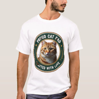 T-shirt Joli design simple papa chat personnalisé amateur