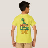T-shirt Joli Dinosaure Vert (Dos entier)