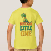 T-shirt Joli Dinosaure Vert (Dos)