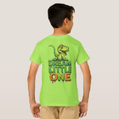T-shirt Joli Dinosaure Vert (Dos entier)