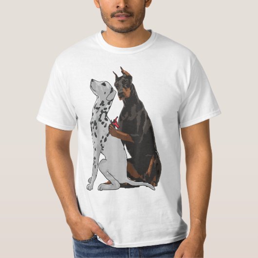 T-shirt Joli Doberman Tattooing Dalmatien Shir (Devant)