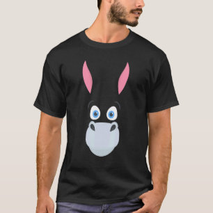 T-shirt Joli Donkey Face Famille de jumelage Donkeys Sq