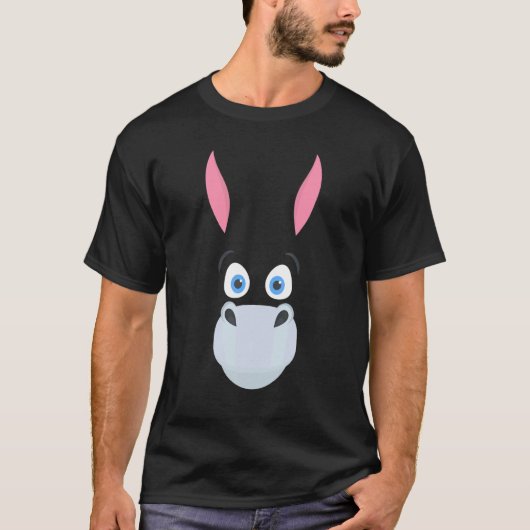 T-shirt Joli Donkey Face Famille de jumelage Donkeys Sq (Devant)