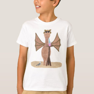 T-shirt Joli Dragon à la Plage Enfants