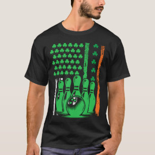 T-shirt Joli drapeau américain irlandais patriotique Bowli