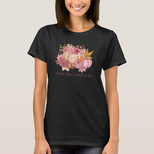 T-shirt Joli en rose d'automne : Whimsy & Spice (Devant)