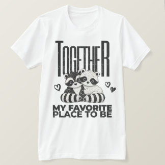 T-shirt Joli Endroit Favori Pour Être Valentines Chemise