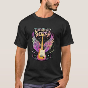 T-shirt Joli ENSEIGNANT De L'Année ROCKSTAR ÉDUCATIF J'Ens
