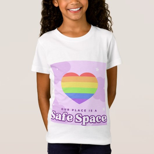 T-Shirt joli espace sûr (Devant)
