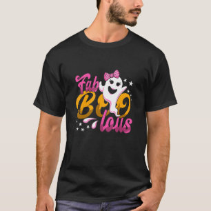 T-shirt Joli Fantôme Boo Halloween Fabuleux Boo Lous Rose