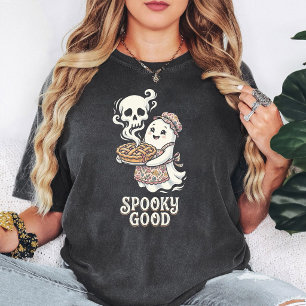 T-shirt Joli Fantôme Cuisinant un Bon Halloween Effrayant