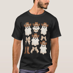T-shirt Joli fantôme de cowboy Halloween