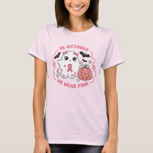 T-shirt Joli fantôme de sensibilisation au cancer du sein