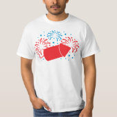 T-shirt Joli feu d'artifice 4 juillet (Devant)