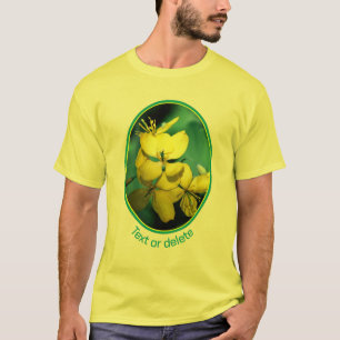T-shirt Joli Fleurs sauvages Jaunes Personnalisé