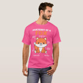T-shirt Joli Fox Explication Anatomie D'Un Renard (Devant entier)