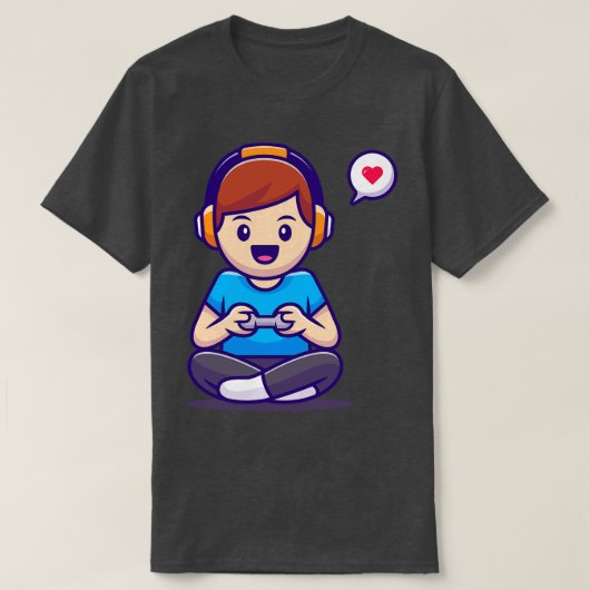 T-shirt Joli garçon Jeu de jeu (Design devant)