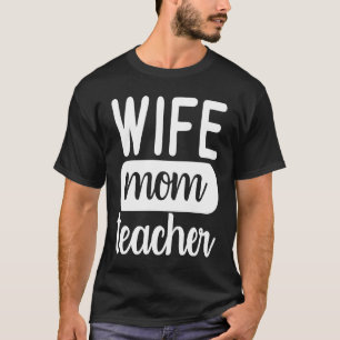 T-shirt Joli Graphique pour Maman Femme au Foyer Enseignan