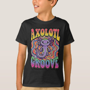 T-shirt Joli groove rétro axolotl tripant années 70 hippie