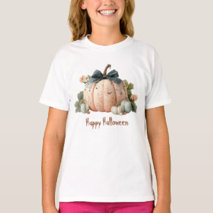 T-shirt Joli Halloween du Citrouille du mignon Pastel