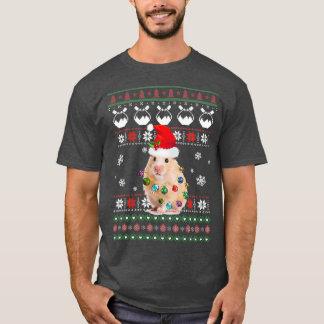 T-shirt Joli Hamster Doux moche de Noël Light Pyjama