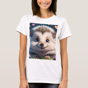 T-shirt Joli Hérisson aux grands yeux bleus
