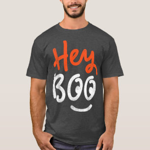 T-shirt Joli Hey Boo Halloween Ghost Top pour les femmes