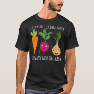 T-shirt Joli jardin potager, soutenons-nous les uns les au