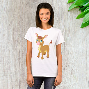 T-shirt Joli jeune âne avec grands yeux bleus