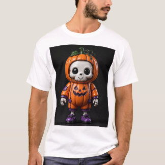 T-shirt Joli jouet artistique squelette design Halloween