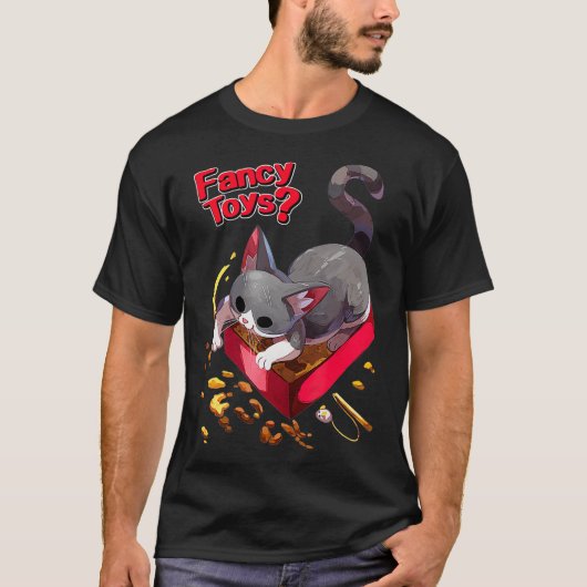 T-shirt Joli jouet de chat fantaisie (Devant)