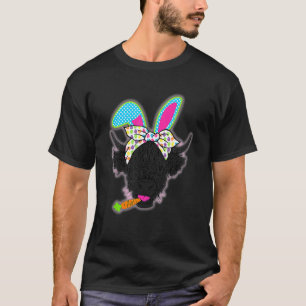 T-shirt Joli lapin de Pâques vache des Highlands filles Pâ