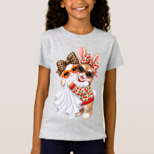 T-Shirt Joli Lapin Fantôme Halloween Automne Art