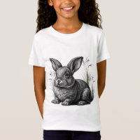 Joli lapin gris parmi les herbes