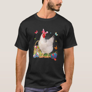 T-shirt Joli Lapin Poule Pâques Chasse Œufs Agriculteurs F