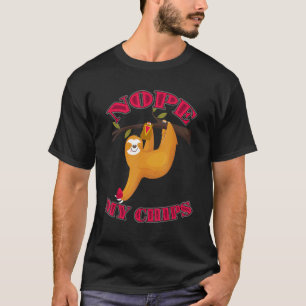 T-shirt Joli Lazy Sloth Nope My Chips